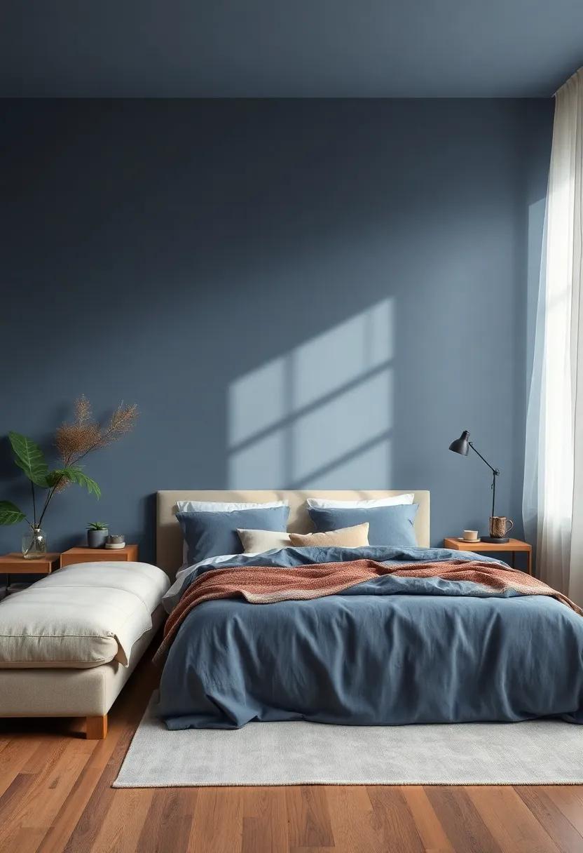 Smoky Blue: Balance cozy with cool by adopting smoky blue, ‌perfect for a serene backdrop that ​feels both modern and inviting