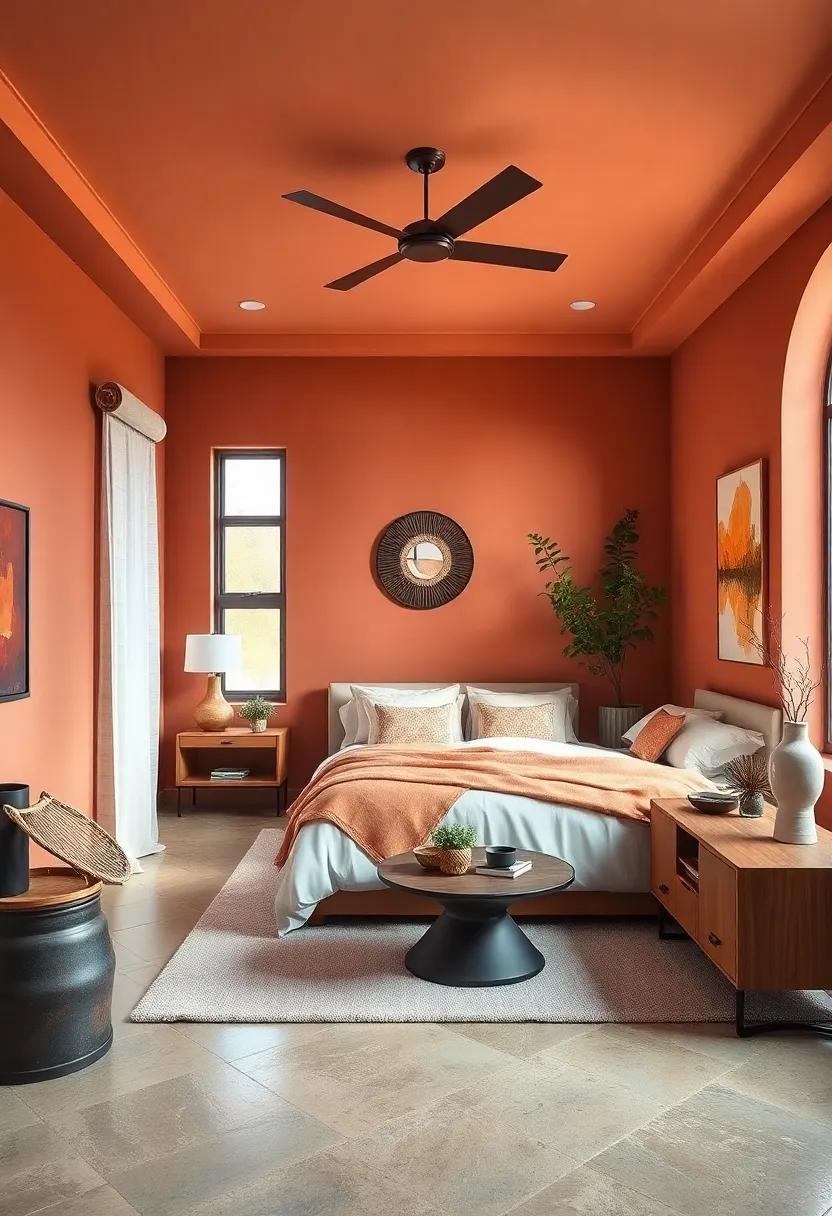Terracotta: This rich earthy tone adds a warm, rustic charm⁤ that envelops your space in comfort, perfect for a cozy ⁣retreat