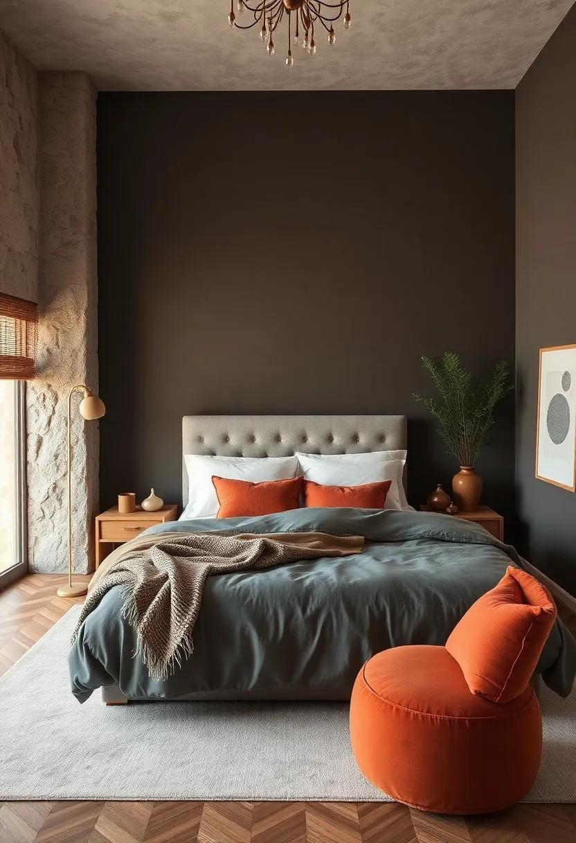 Warm Slate: This versatile color creates depth in your bedroom, encouraging a peaceful environment⁢ with a cozy vibe