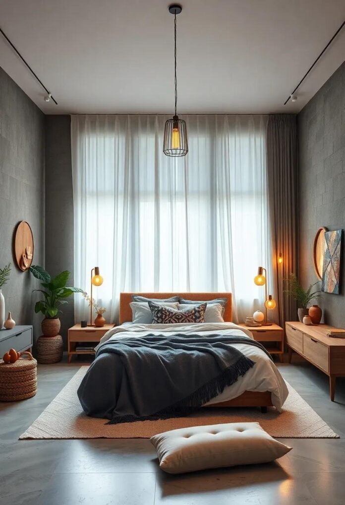 25 Inspiring Ideas for a Boho Bedroom with Enchanting Hanging Lights
