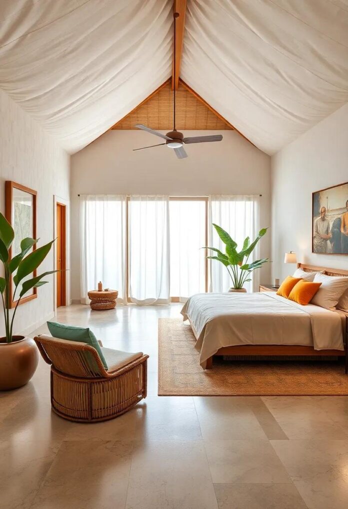 27 Captivating Tropical Bedrooms Featuring Exquisite Bamboo Furniture Styles