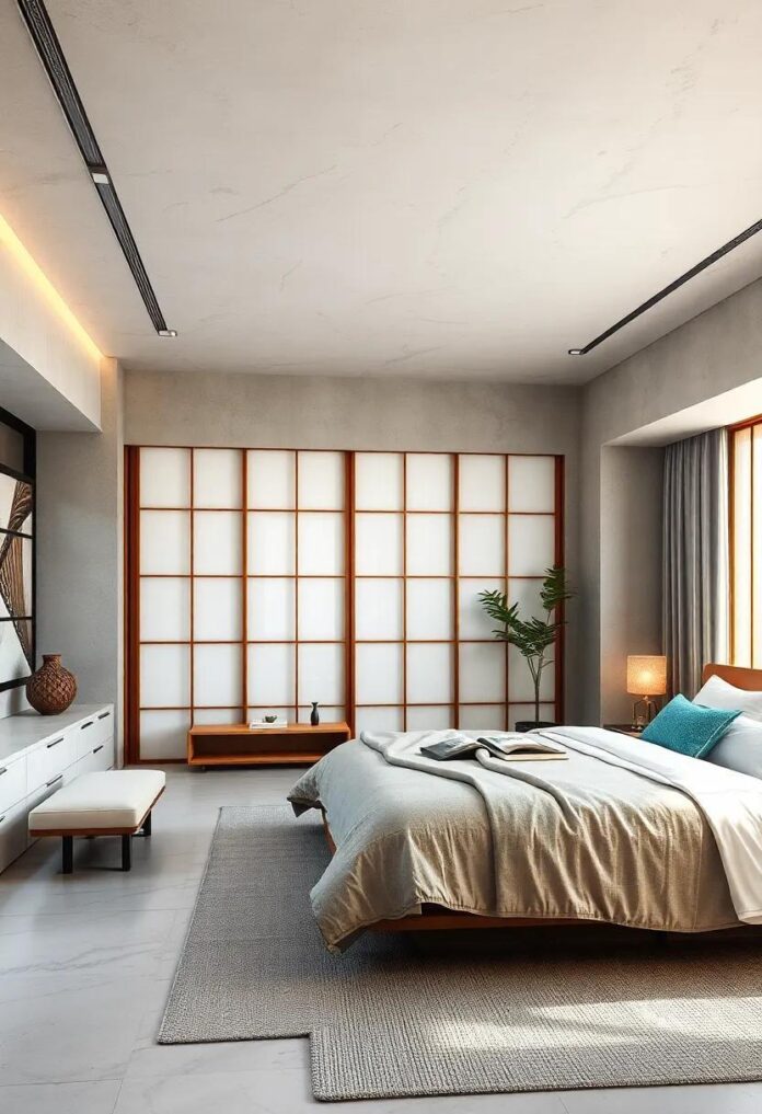 25 Inspiring Elements for a Tranquil Japanese Bedroom with Shoji Panels
