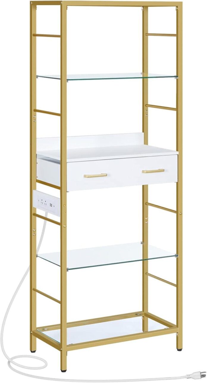 Our Honest Take on the HOOBRO 5-Tier Bookshelf with Charger
