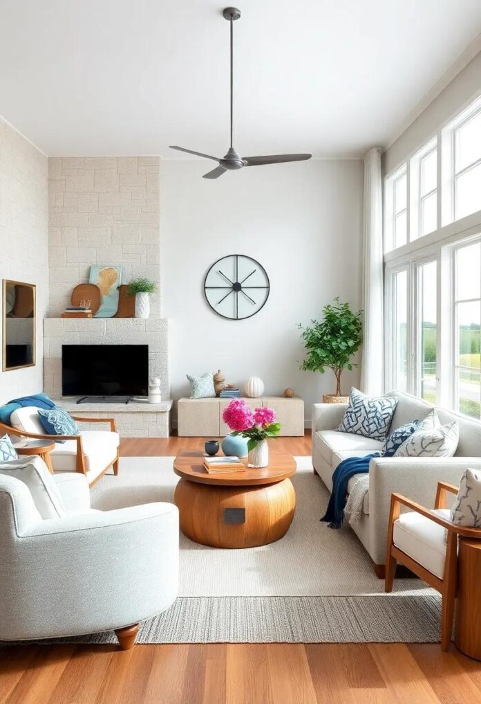27 Stunning Coastal Living Rooms Featuring Timeless Nautical Decor Inspirations