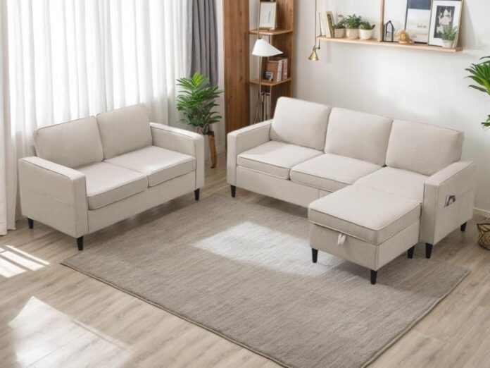 Our Honest Take on the CECER 5-Seater Linen Sectional Sofa Set