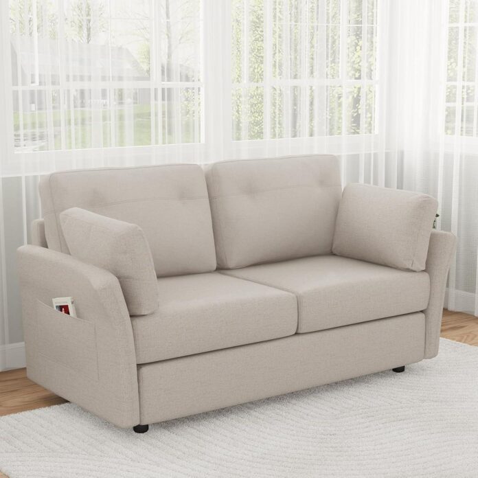 Our Honest Take on the Novilla 57″ Linen Loveseat for Apartments