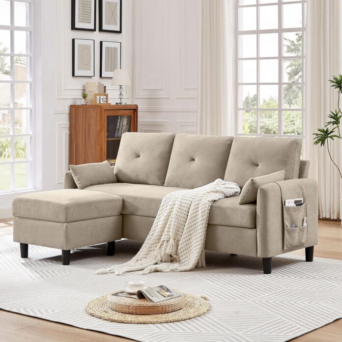 Why We Love Our 77″ Convertible Sectional Sofa for Small Spaces
