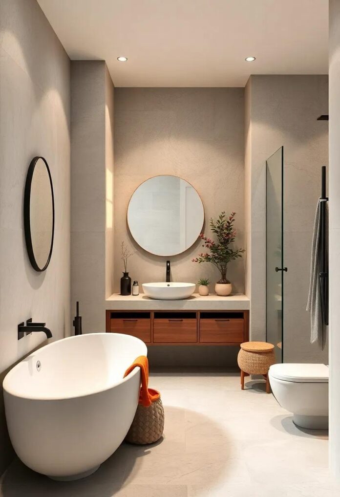 23 Clever Neutral-Tone Ideas to Maximize Style and Space in Your Small Bathroom
