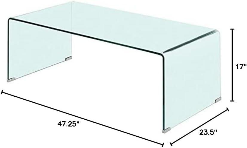 Why We Love the Ripley Glass Coffee Table's‍ Sleek Minimalism