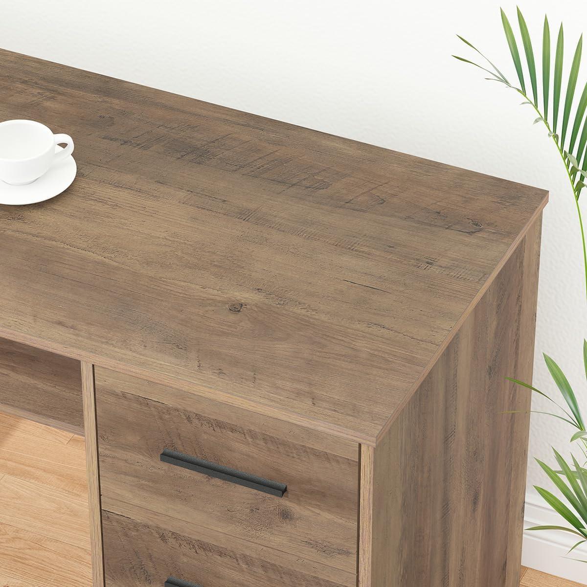 Our Take on the HSH Rustic ⁢L-Shaped ‍Desk: Space & Storage Win