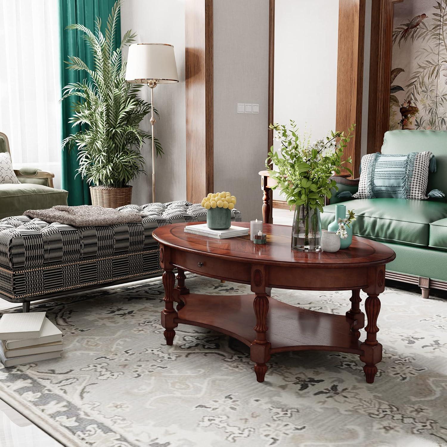 Refreshing Our Living Room with LEEMTORIG's Elegant Oval Coffee⁢ Table