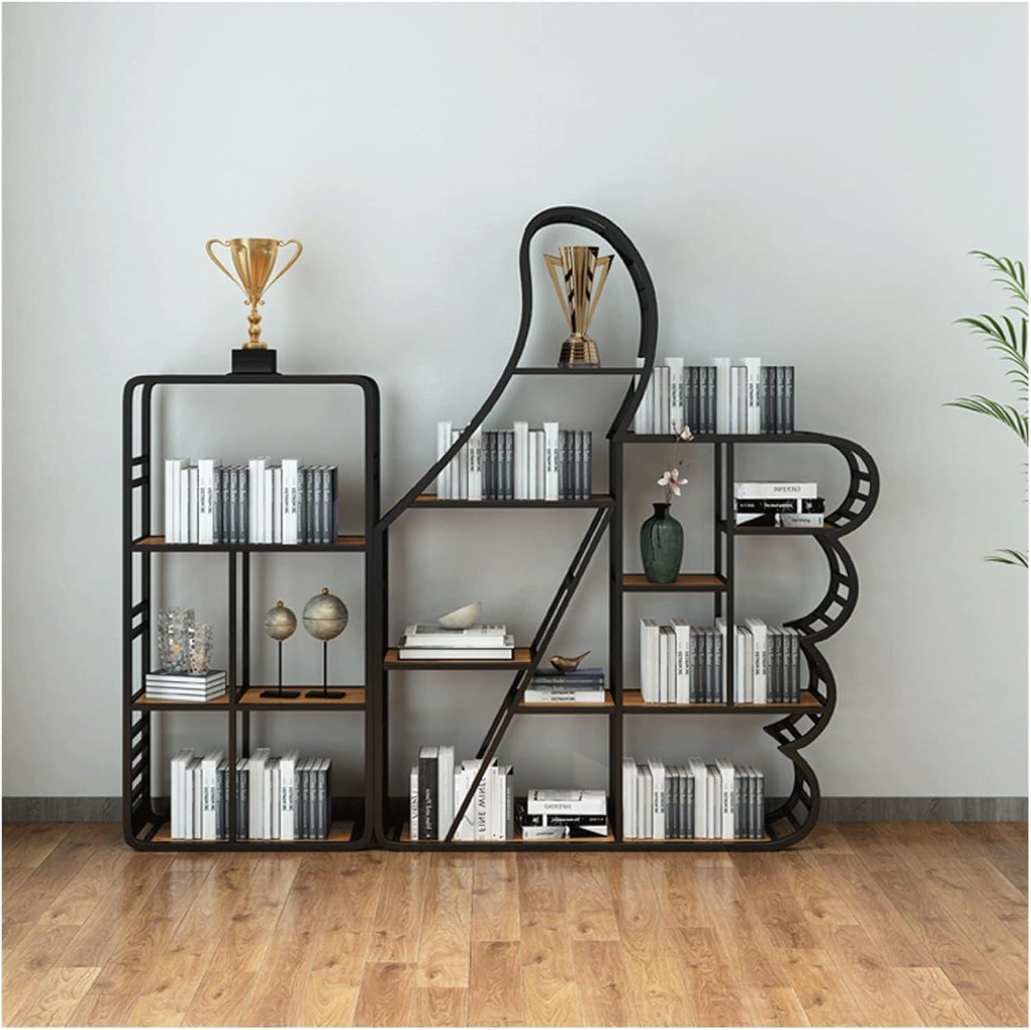 Our Take ‌on the HIHELO‌ Gold Wrought Iron Bookshelf: Stylish & sturdy Storage