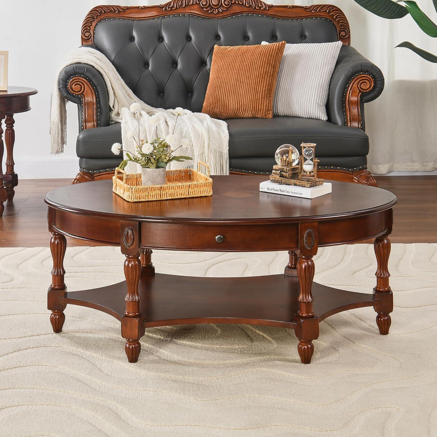 Refreshing Our Living room with LEEMTORIG's Elegant Oval Coffee​ Table