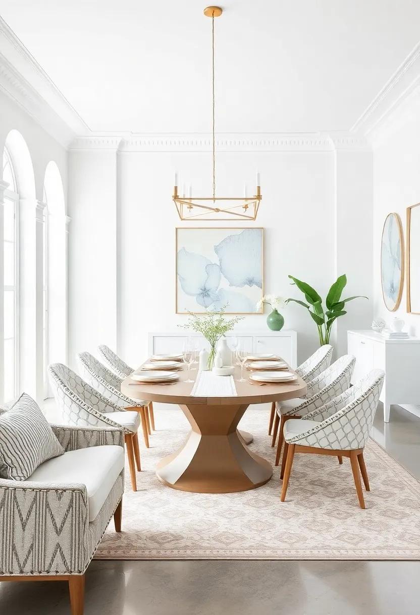 Monochrome patterns: Experiment with geometric or damask patterns in white on table ⁣linens or wall art that add visual interest while maintaining a‌ cohesive all-white look