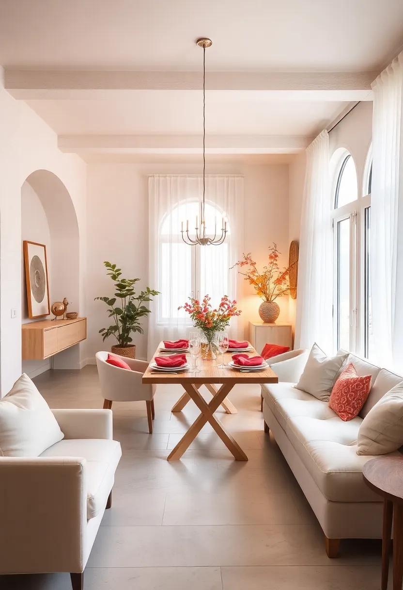 Soft Glow: Utilize soft ⁤white fairy lights ​hidden in glass​ vessels or around the table to give your dining area a ⁣magical glow during special occasions