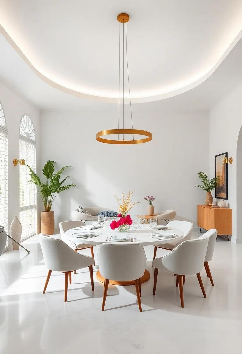 Spherical Designs: incorporate round tables ‍and circular light fixtures to promote a​ feeling of ‍unity and togetherness, ideal for fostering intimate dining experiences