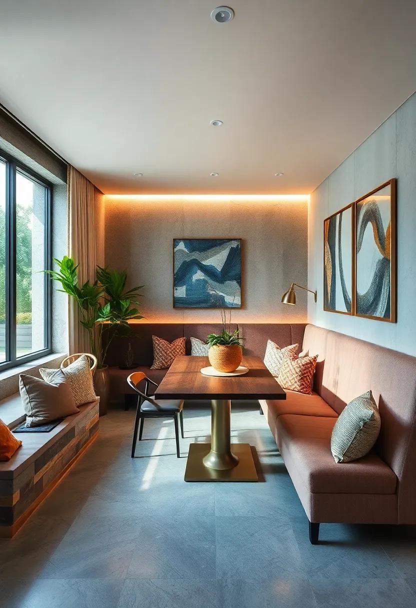 Eco-Friendly‌ Choices: Utilize sustainable materials to craft your banquette, blending style with environmental consciousness effortlessly
