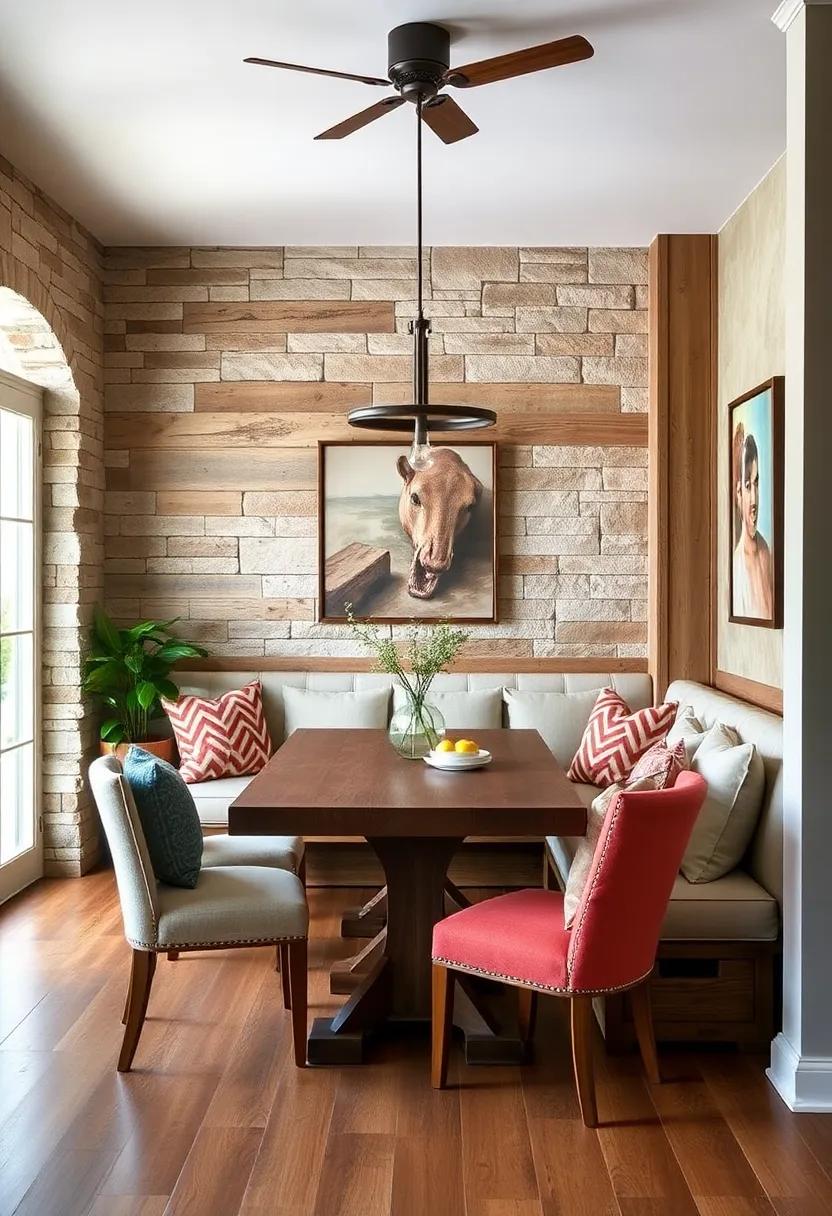 Farmhouse Chic: Use reclaimed ‌wood and⁤ soft fabrics ‍to design a rustic banquette ‍that combines comfort with a hearty, homey⁤ feel