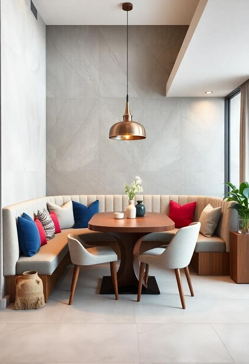 Feng Shui⁤ Focus: Design a banquette that promotes‌ good ​energy flow with soft curves and natural materials, enhancing the​ dining ⁢experience
