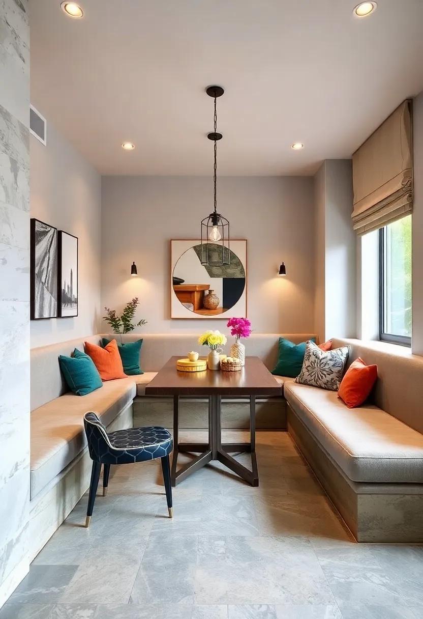 Multi-Functional Design: Create a banquette that converts ​into‌ additional sleeping space or storage for a versatile solution in small dining rooms