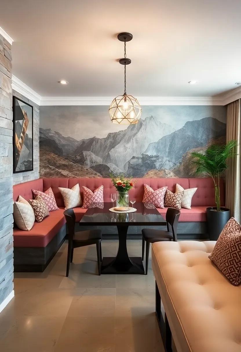 Personalized Touch: Incorporate custom cushions or a mural ⁣behind your banquette‌ that reflects your personality⁤ and style