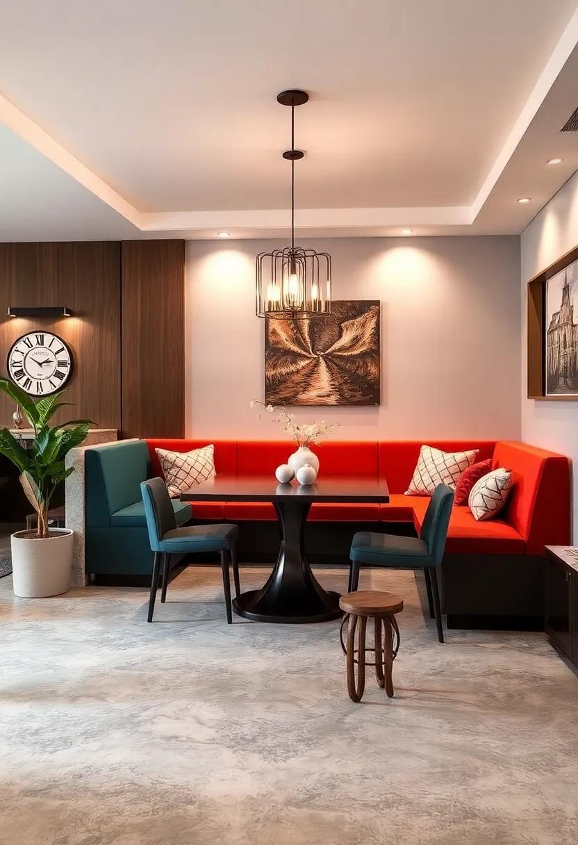 Trendy Two-Tone: Explore color-blocking with a two-tone ‌banquette ⁣that adds a contemporary twist to your dining area