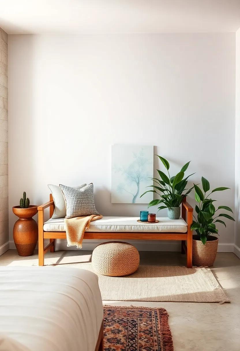 Outdoor-Inspired with a Garden Bench: Bring nature indoors with⁣ a ​garden-style⁤ bench that embodies the charm of outdoor seating, perfect ​for adding a serene touch to⁢ your bedroom retreat