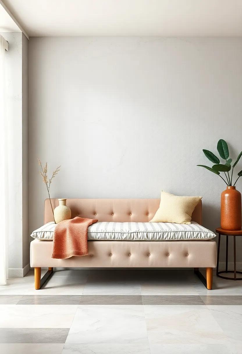 Soft⁣ Pastels with a Padded ​Bench: embrace soft ‍pastels in a ⁣padded bench that adds ⁤a soothing⁢ palette to your ⁤bedroom, making it ⁤an ideal place for relaxation or ‍quiet reflection