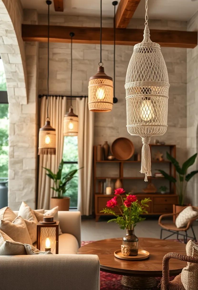 Boho Macrame Lanterns: Weave in ⁢some artful texture with macrame-covered lanterns that maintain a bohemian aesthetic while being functional