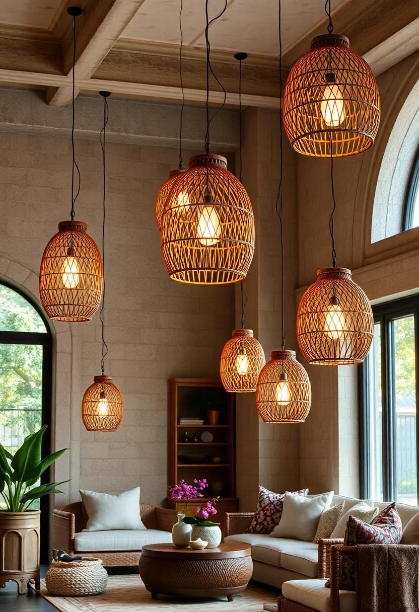 Handwoven Rattan Lanterns: These artisanal⁣ pieces bring a touch of nature indoors with their organic textures and soft, warm glow