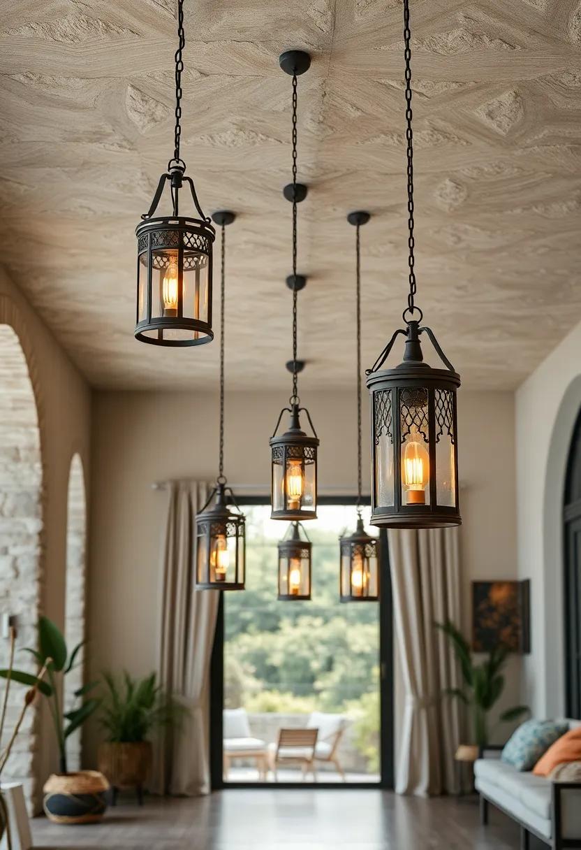 Hanging Pendant Lanterns: Suspend these⁢ intricate fixtures ⁤from your ceiling to create an intimate atmosphere that draws the eye upward