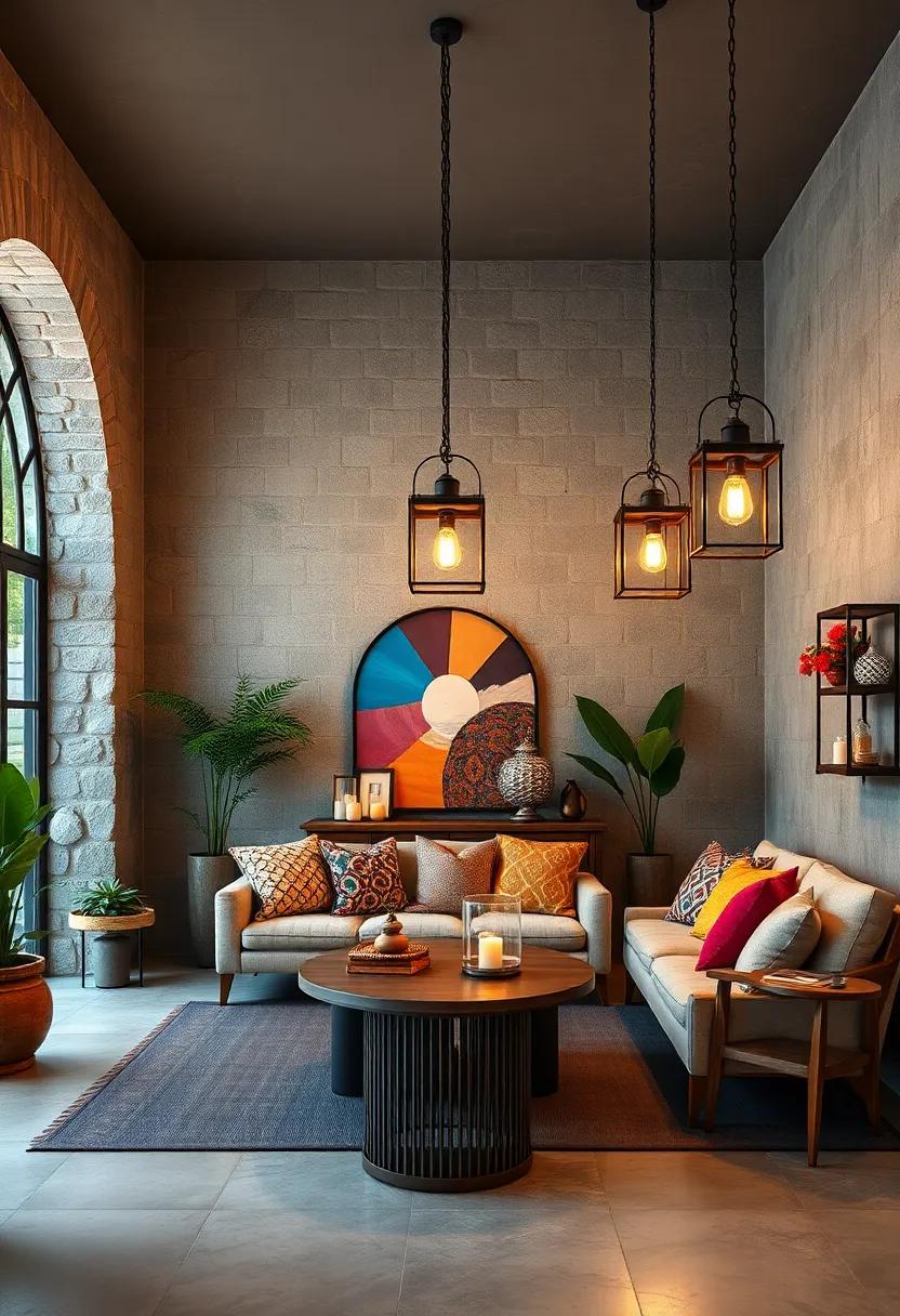 Industrial-Style Lanterns: Marry bohemian flair with urban ‌edge ⁢using fixtures that feature wrought iron and raw ‍materials for contrast