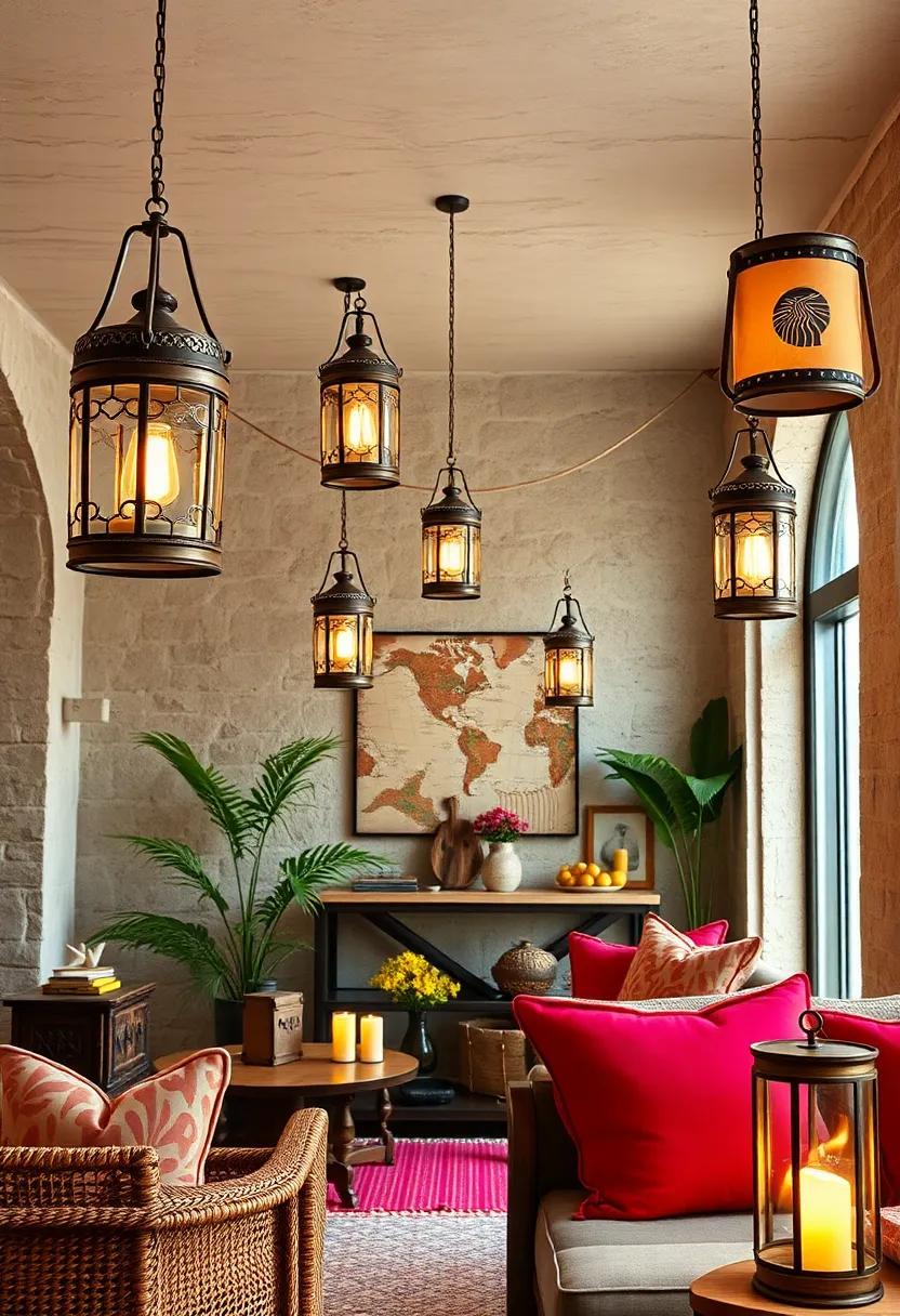 Travel-Inspired Lanterns: Feature ⁤lanterns engraved with symbols or motifs from around⁢ the world, evoking memories of adventure