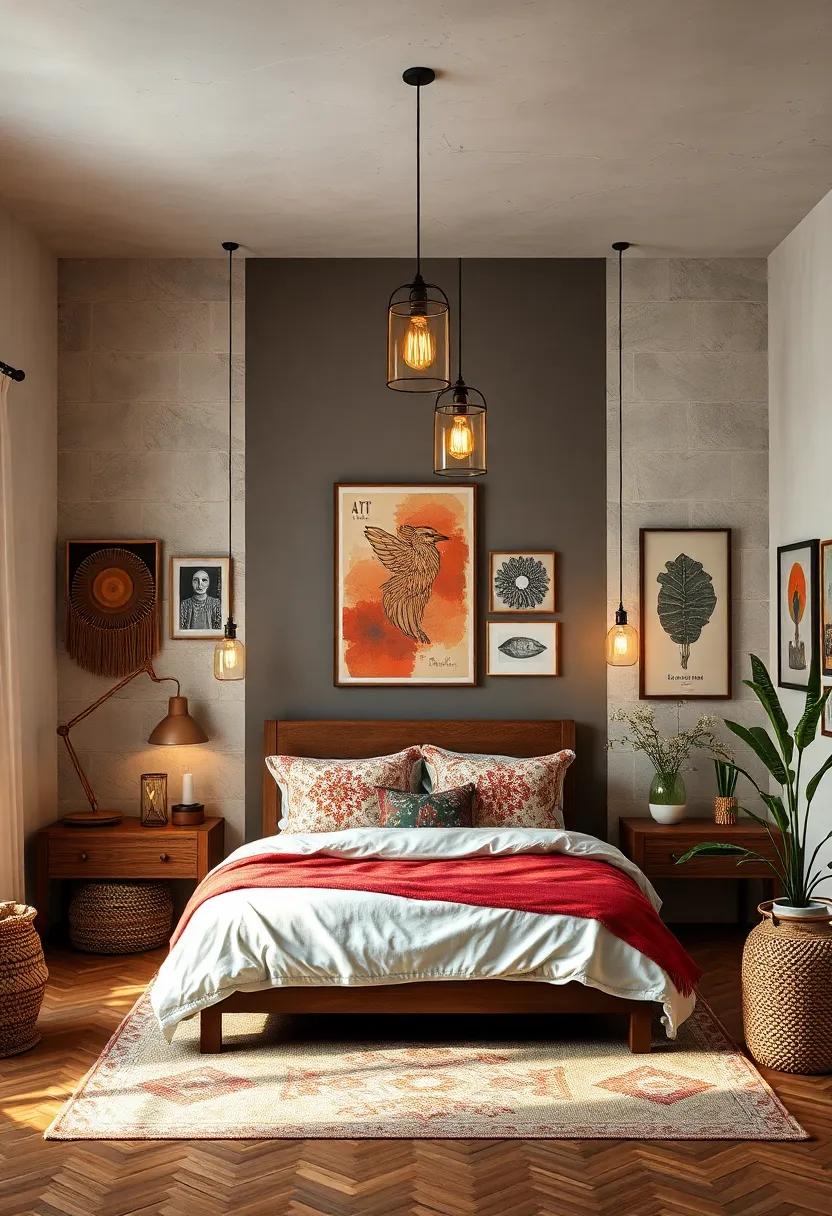 Intriguing Prints: Adorn your walls with ⁤art prints,⁢ photographs, ‌or quotes that inspire you and resonate with the bohemian‍ spirit