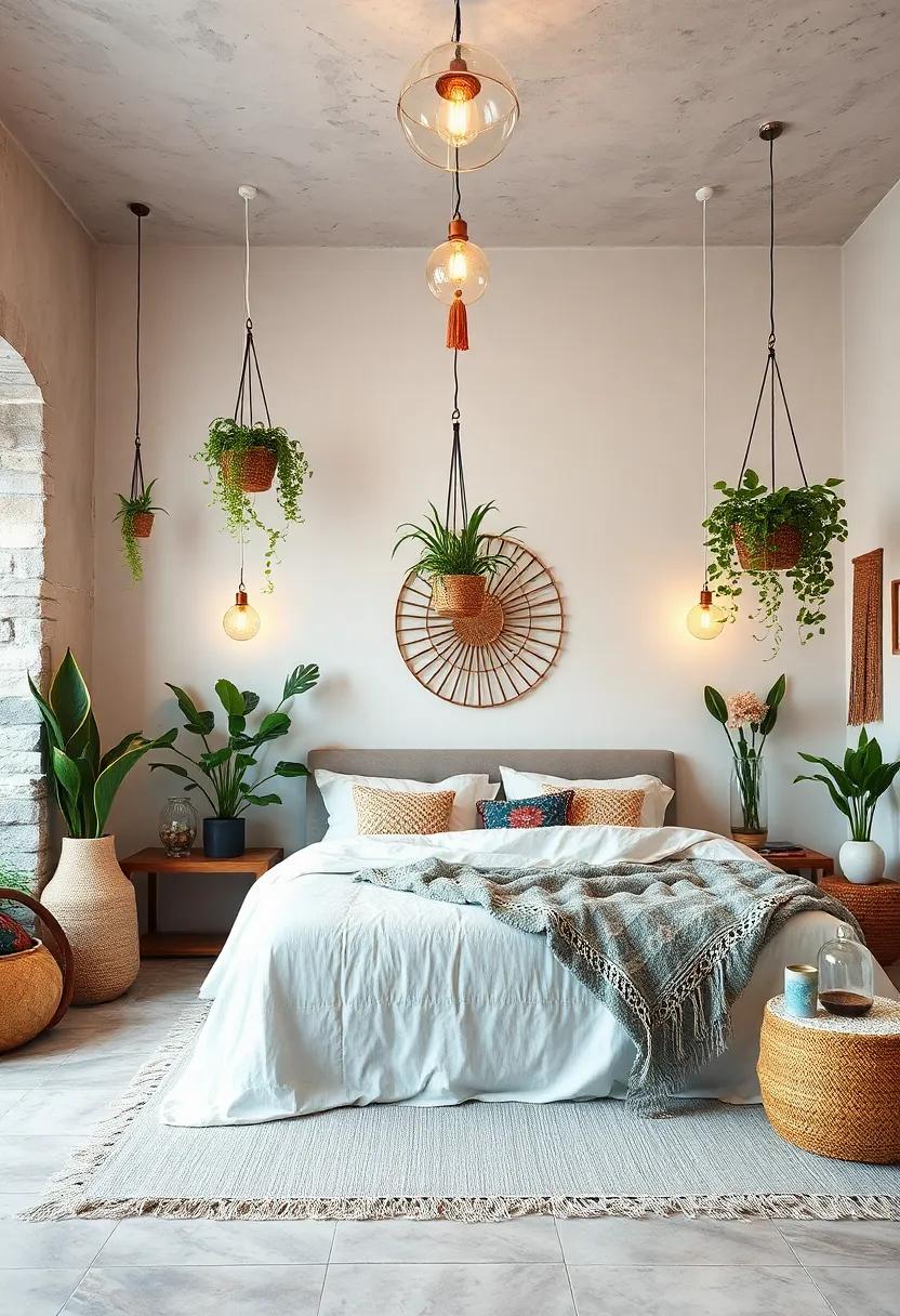 Natural Elements: Bring the outdoors inside with hanging plants or terrariums that infuse ​life⁣ and greenery into your ⁣boho⁤ space