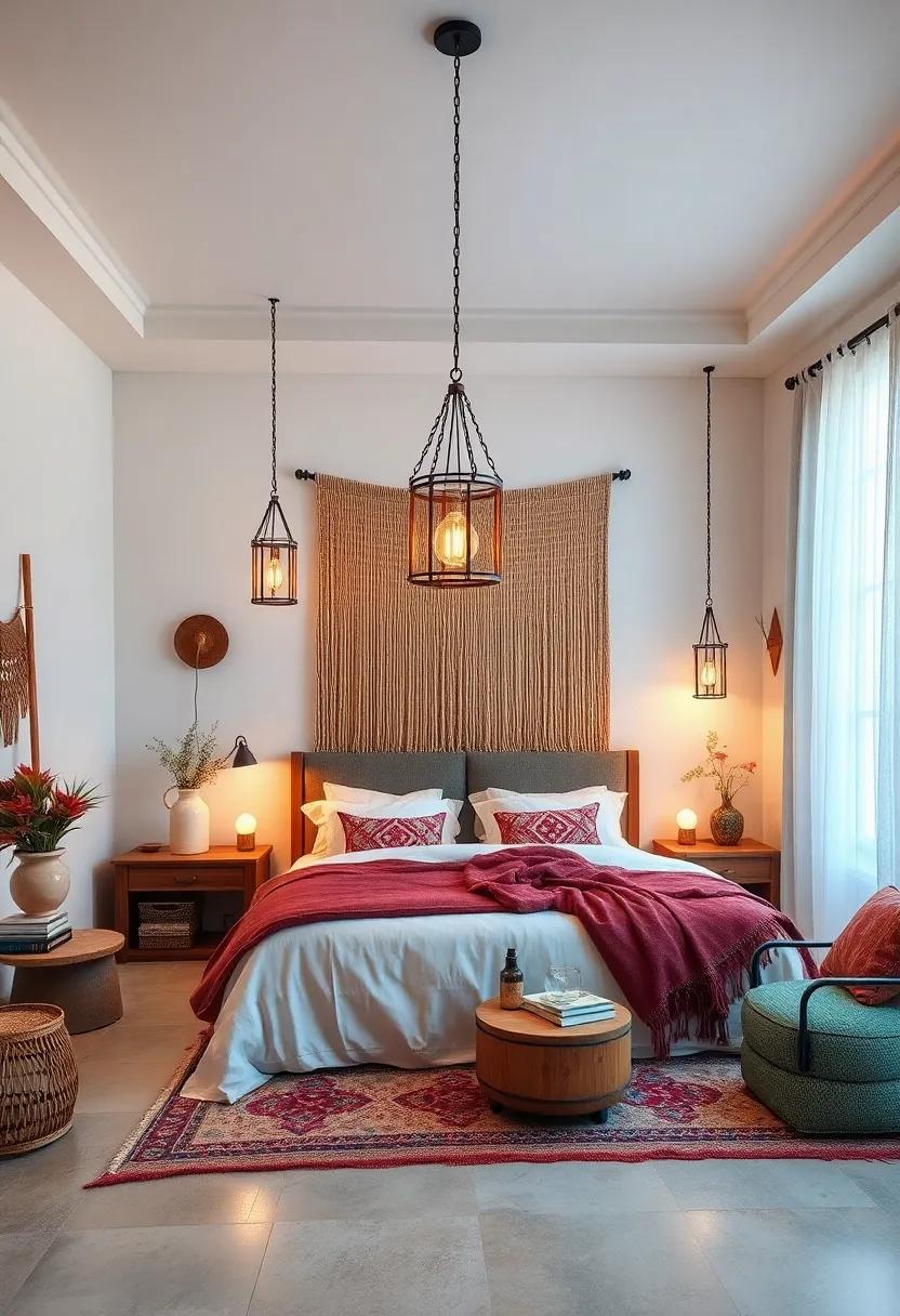 Vintage lanterns:⁢ Incorporate ⁢vintage-inspired lanterns as hanging lights ⁣that evoke‍ a sense‌ of‌ adventure and wanderlust in your⁣ bedroom