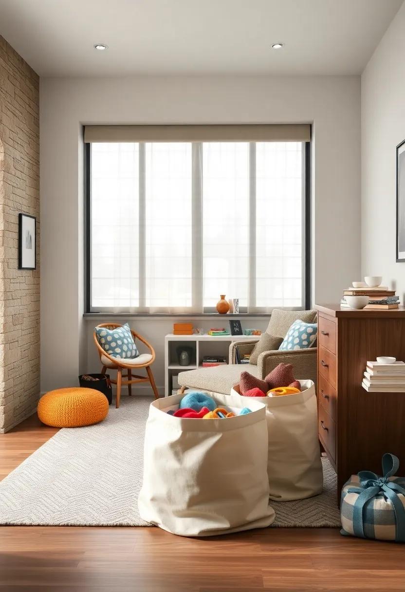 Large​ Canvas‌ Bags: Opt‌ for ⁤large,durable canvas bags‍ that can ⁣be ‍left in plain sight,providing transportable storage ‍that encourages teamwork during cleanup