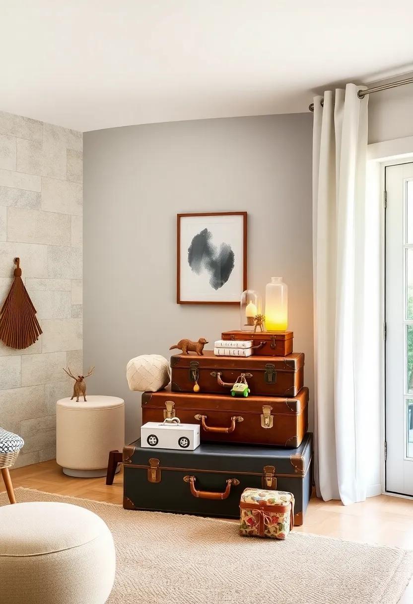Vintage⁣ Suitcases: Repurpose vintage suitcases as charming, stackable‌ storage for toys, combining ⁣nostalgia with organization
