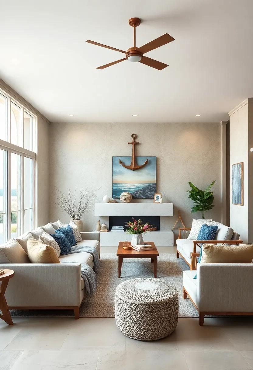 Use driftwood-inspired ‌furniture pieces ⁣to⁢ create ⁢a rustic‌ yet refined coastal ambiance