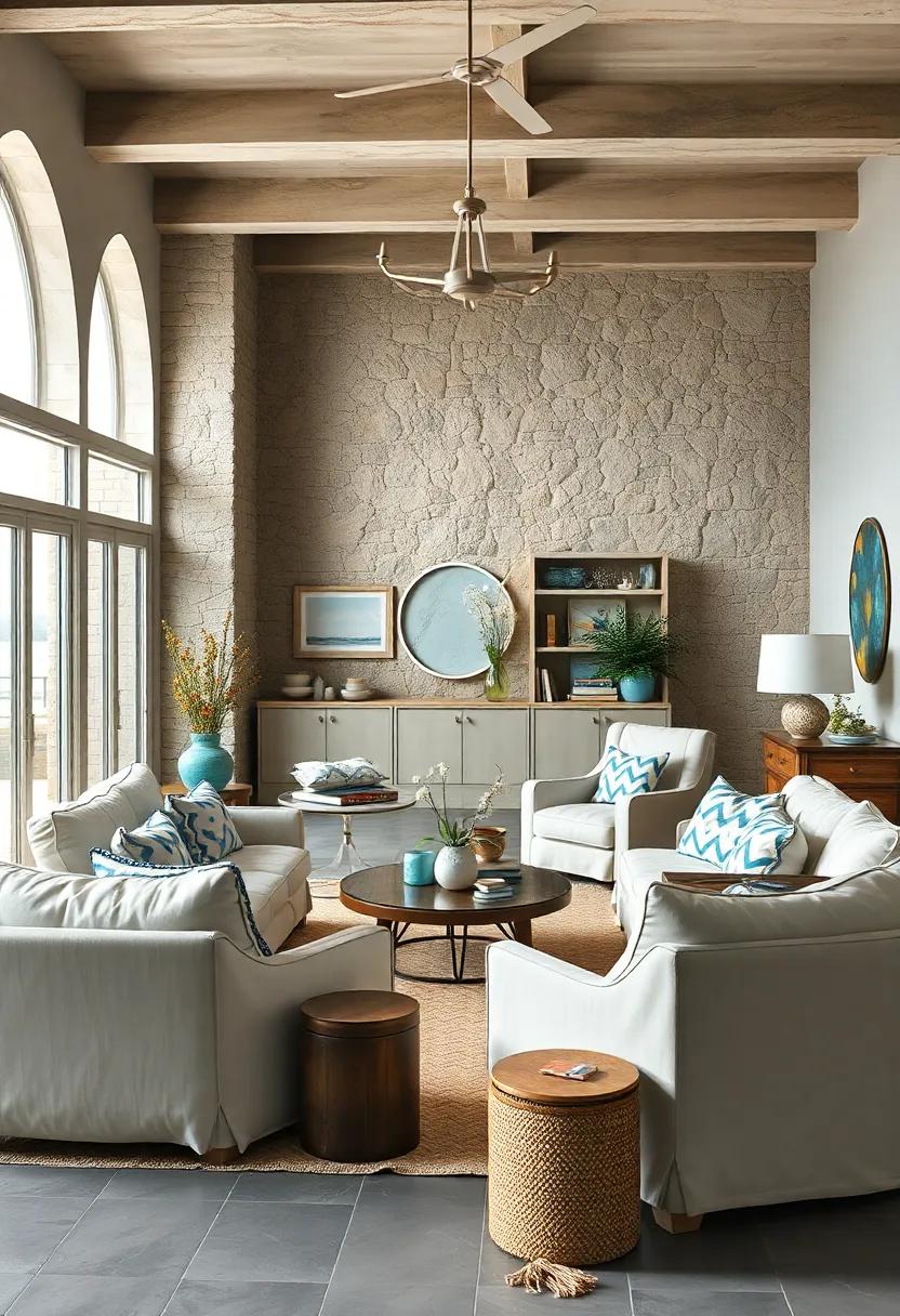 Include plush seating with slipcovers for‍ an⁣ easygoing, ⁤relaxed coastal aesthetic