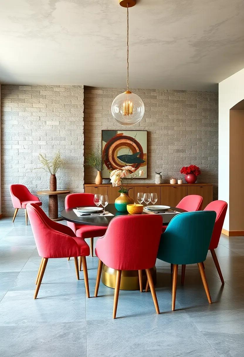 Vibrant Coral: Energize your dining area ​with coral chairs that bring a delightful warmth and chime with coastal-inspired ⁤themes