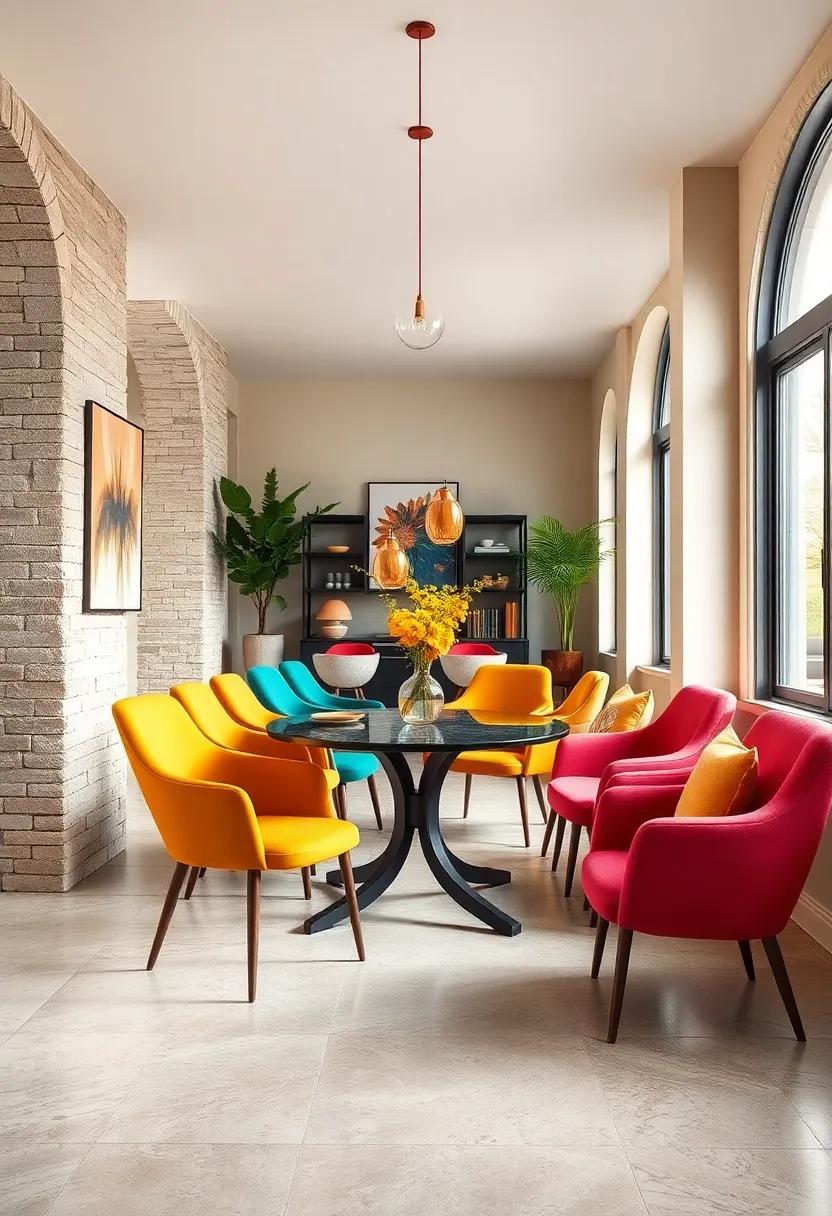 Vintage Mustard: Channel⁣ retro vibes with mustard-colored chairs that bring ⁢character and charm, ideal for a mid-century modern feel
