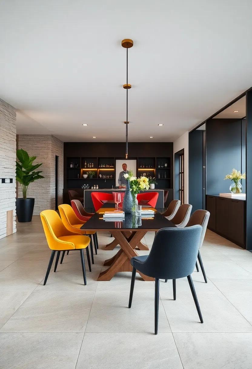 Dark Charcoal:‍ Ground your dining space with dark charcoal chairs that offer a sleek, modern aesthetic while remaining approachable