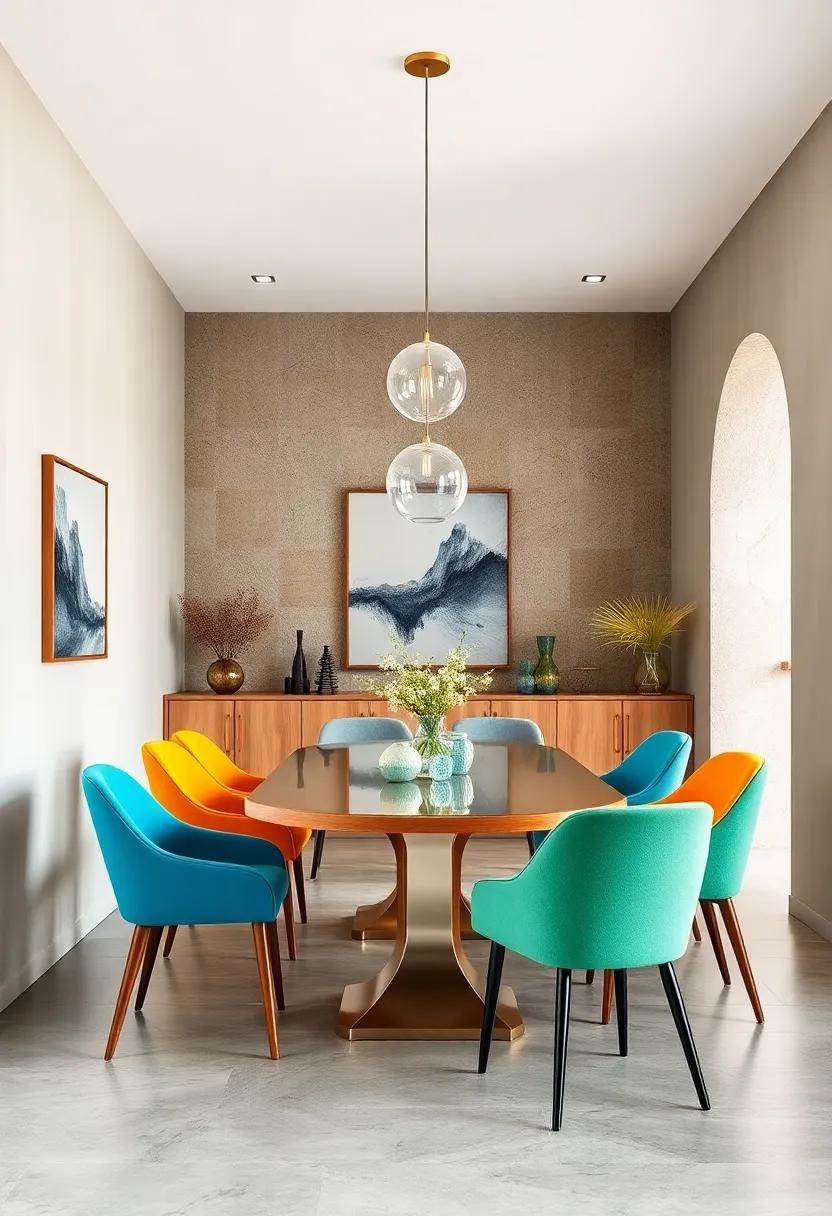 sunshine Gold: Infuse ‍a touch of glamour with golden chairs that reflect light beautifully, adding radiance to your dining experience