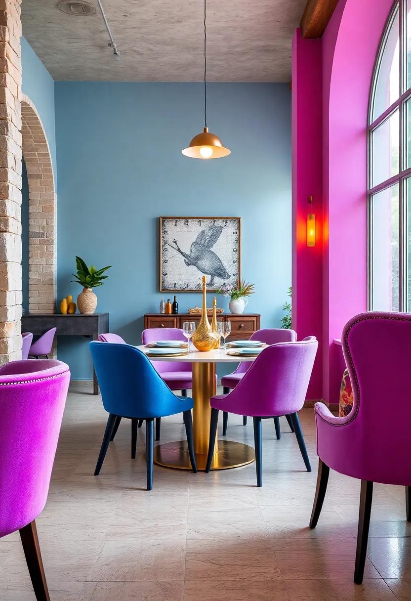Ethereal ​Lavender: Romantic ‌and whimsical, lavender chairs create an enchanting ambiance, perfect for leisurely dining experiences