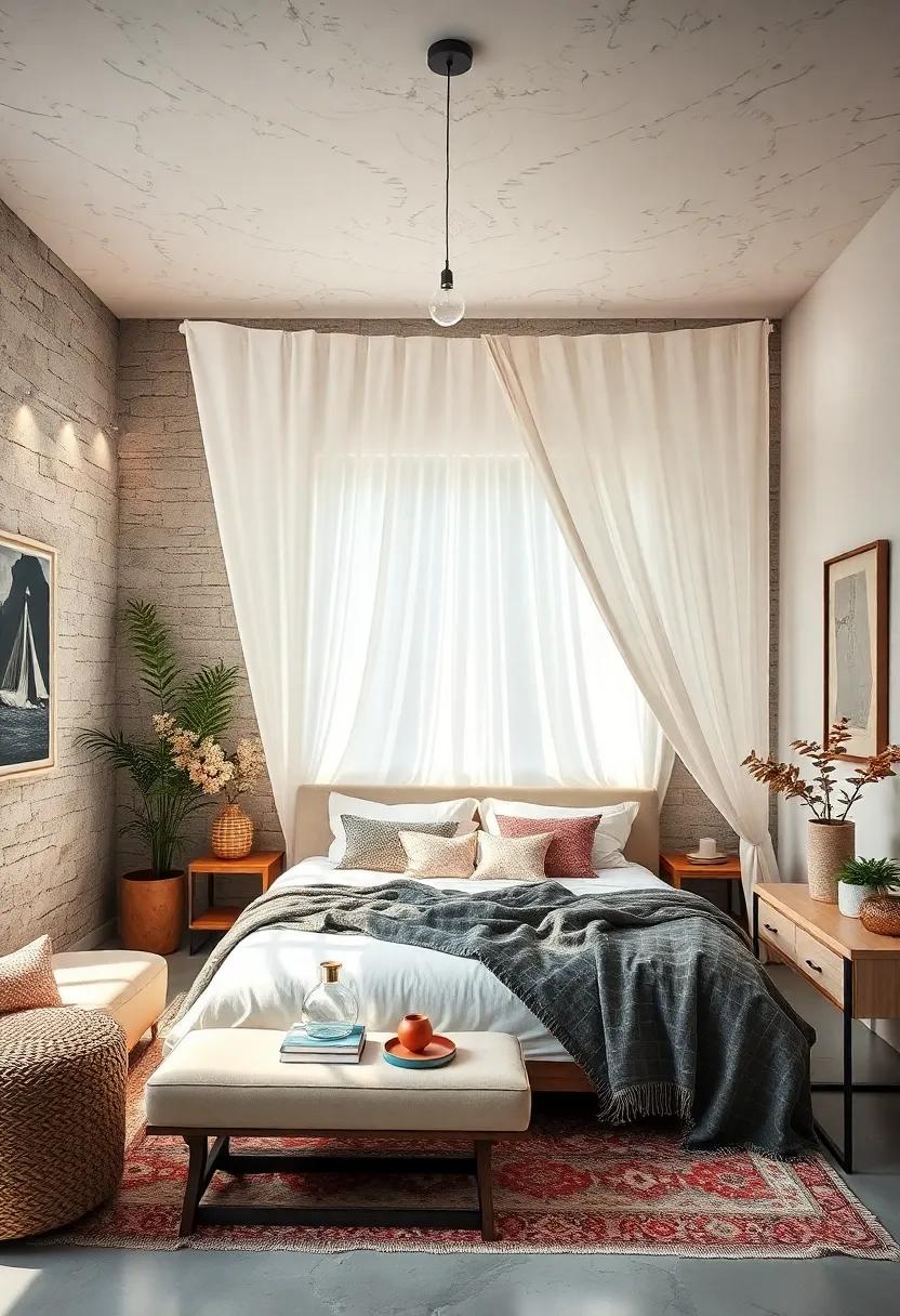 Add a Canopy:‌ Transform‌ your bed‌ into a cozy nook⁤ with a fabric⁤ canopy, giving your space a dreamy, ethereal quality