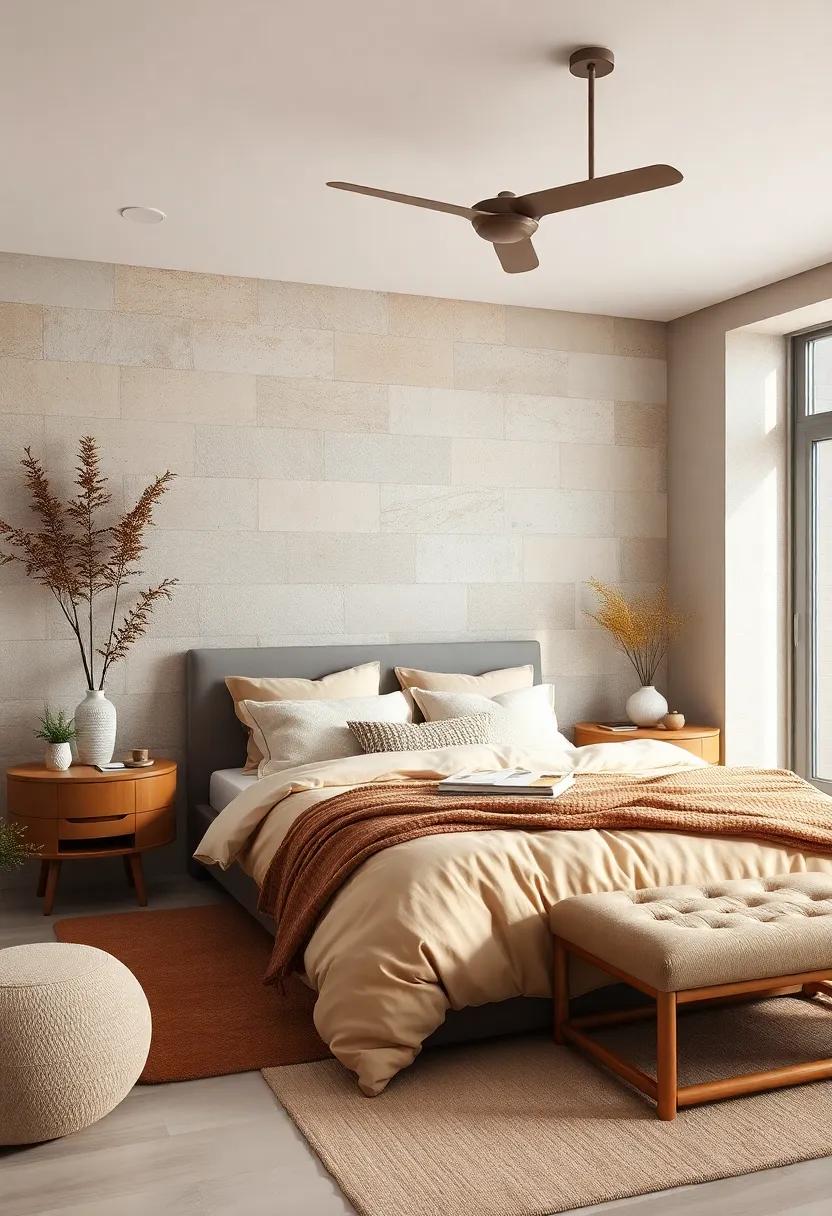Embrace Warm Neutrals: Use a palette of⁣ soft ⁣browns, creams, and taupes to create a calming⁣ backdrop that‍ invites⁣ relaxation