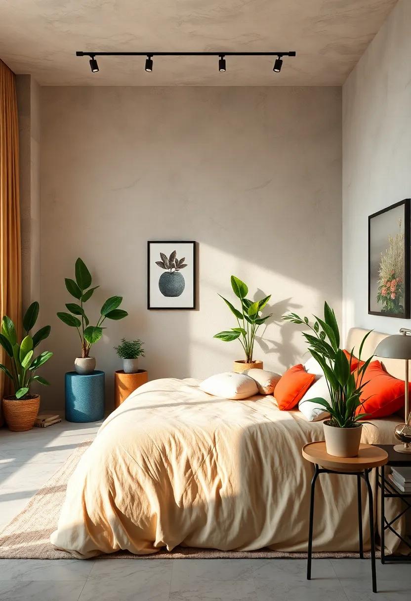 Incorporate⁢ Potted Plants: Introduce greenery​ with potted plants or succulents that not only enhance aesthetics but also purify ‍the‌ air