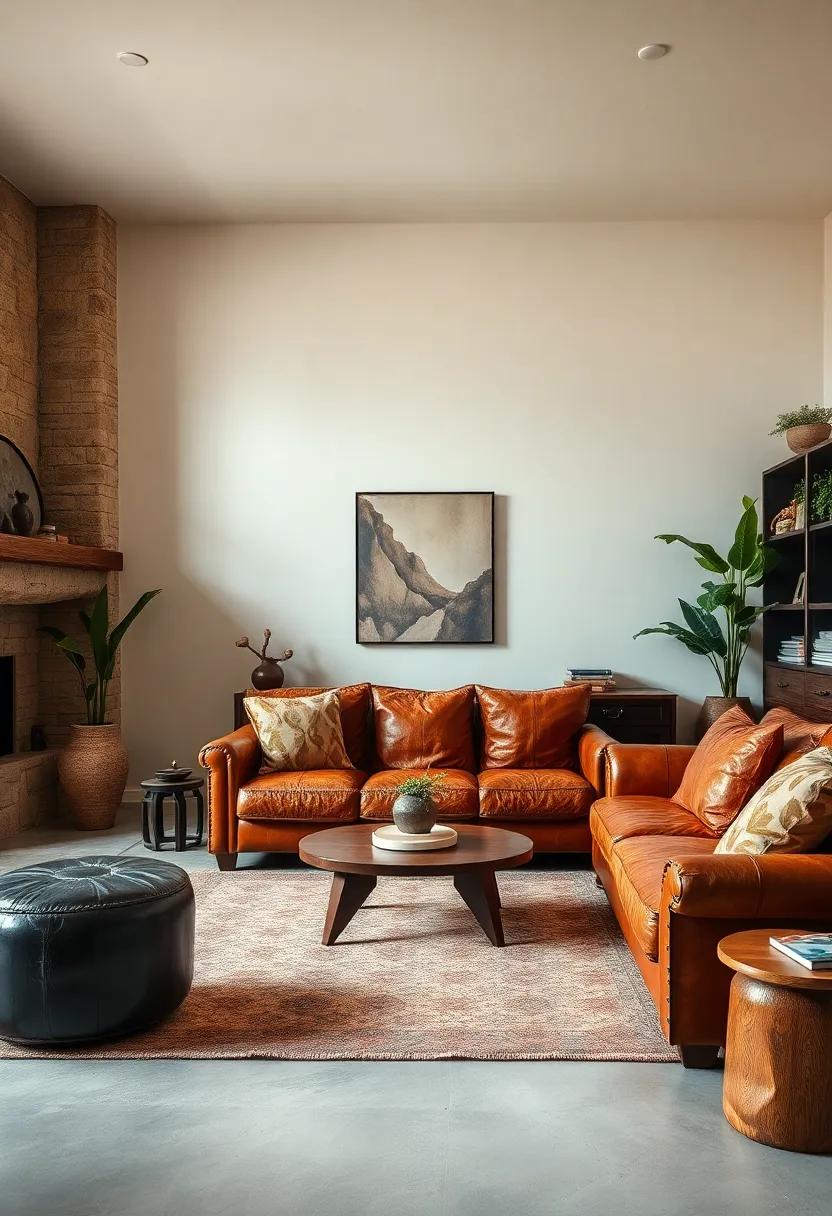 Use Vintage Leather: Incorporate vintage ‍leather ‌items to add character and‌ history, enriching the earthy ambiance ​with unique charm