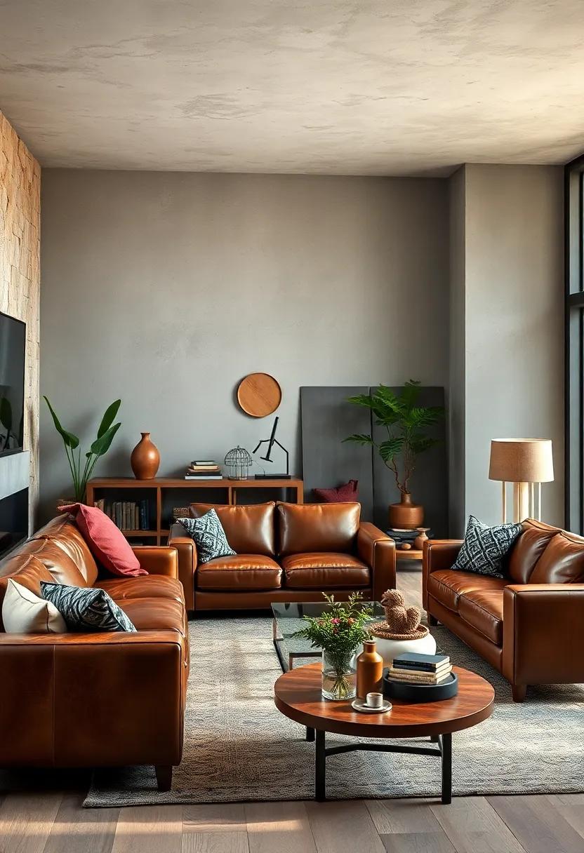 Mix Leather Textures: Combine different‍ types of leather finishes, such as smooth and distressed, for visual interest⁤ while ⁣maintaining​ an organic feel